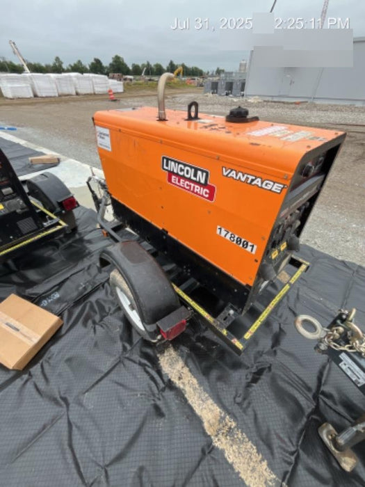 2021 Lincoln Electric Vantage 322 Vantage 322 Ready Pak 3 w/ Decals, ORANGE (includes trailer, cable rack, fender light kit) NO Telematics