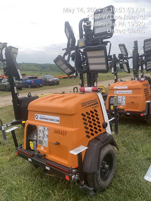 2023 Generac MLT2 Diesel, Flex Switch 120V Input, Powerzone Controller, (4) 320W LED Lights, 4kW Generator, 39.9 Gal Fuel Tank, 2" Ball, T3