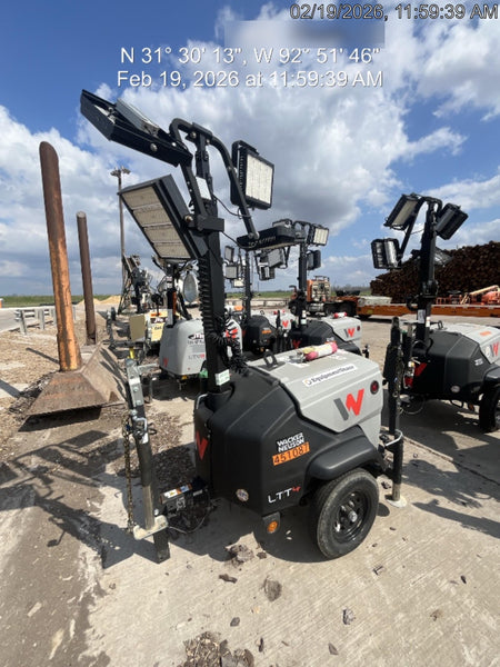 2024 Wacker Neuson LTT4 Diesel, Kohler KDW702, Deep Sea Controller, Auto Start, LED 320W, Bypass Outlet, T3