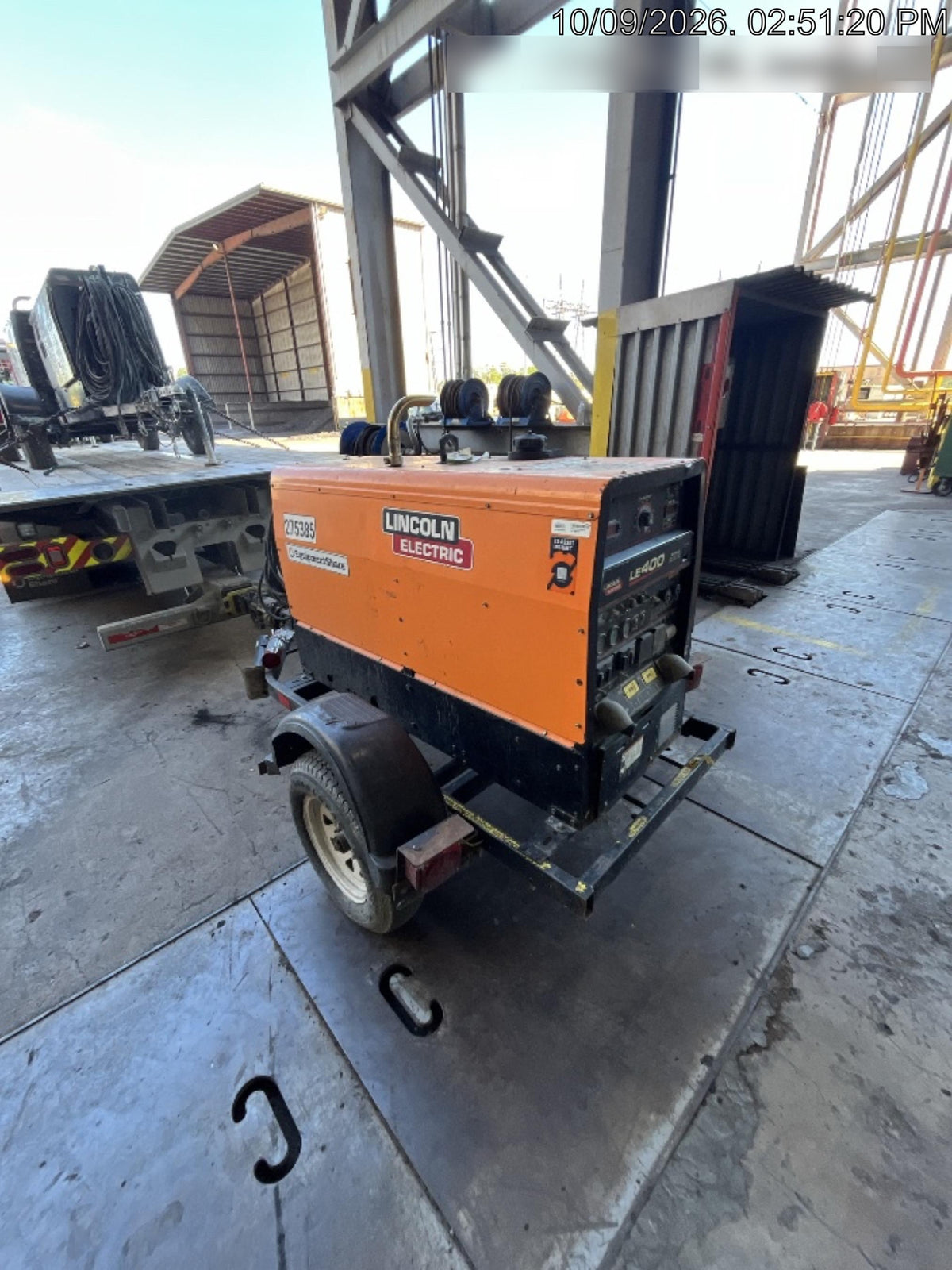 2022 Lincoln Electric LE400 Kubota V1505, Trlr, Cable Rack, Light Kit, ES Decals, T3