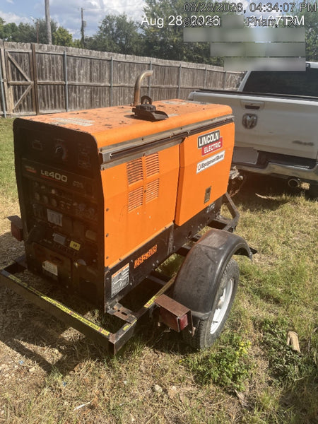 2022 Lincoln Electric LE400 Kubota V1505, Trlr, Cable Rack, Light Kit, ES Decals, T3