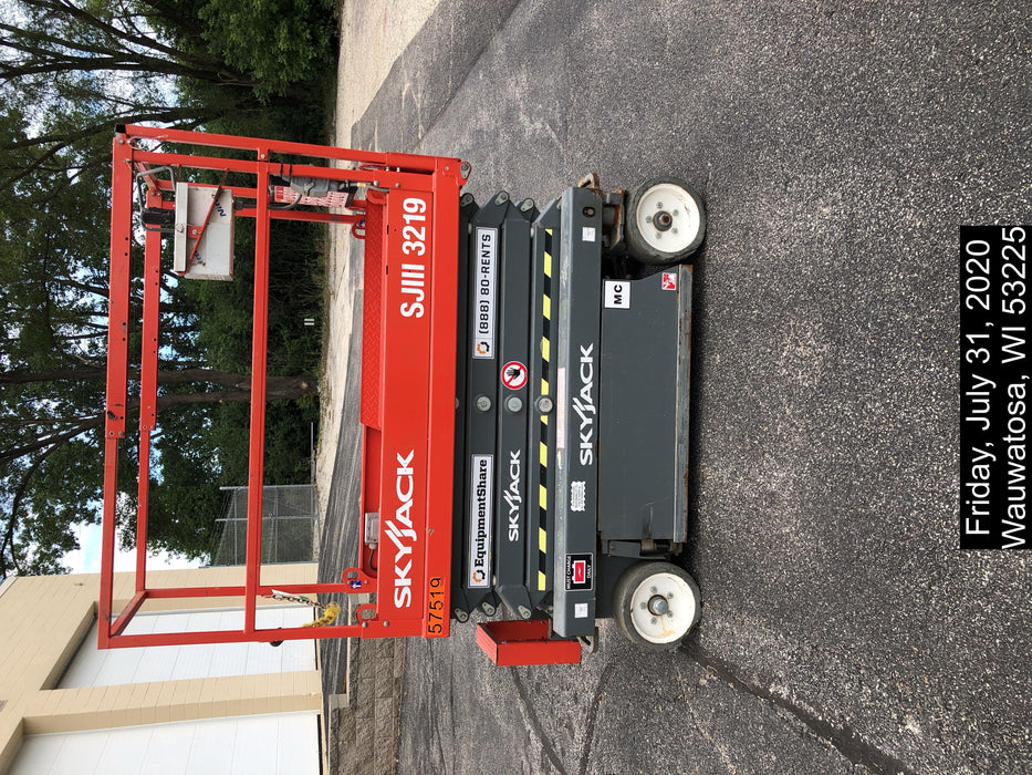 2016 Skyjack SJIII-3219 Standard Rental Specs