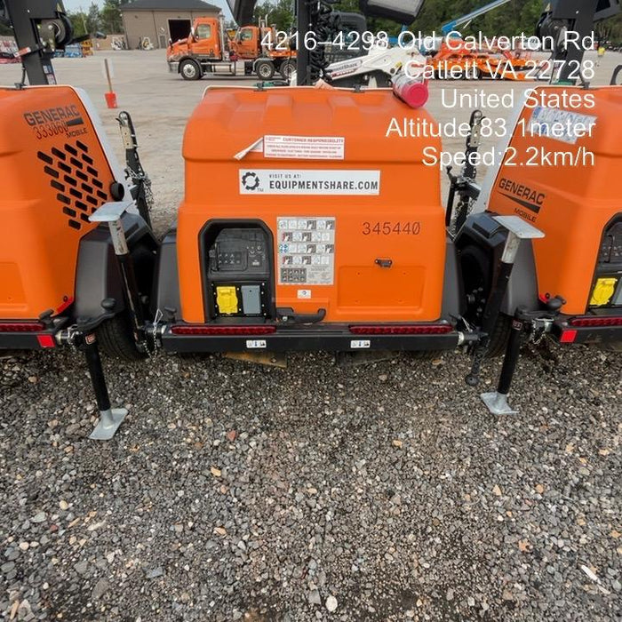 2023 Generac MLT2 Diesel, Flex Switch 120V Input, Powerzone Controller, (4) 320W LED Lights, 4kW Generator, 39.9 Gal Fuel Tank, 2" Ball, T3