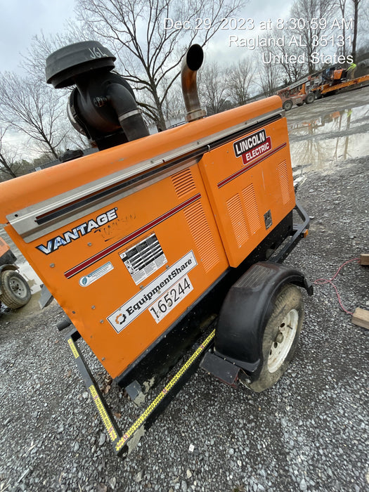 2021 Lincoln Electric Vantage 549X Ready Pak 3, ORANGE (includes trailer, cable rack, fender light kit)