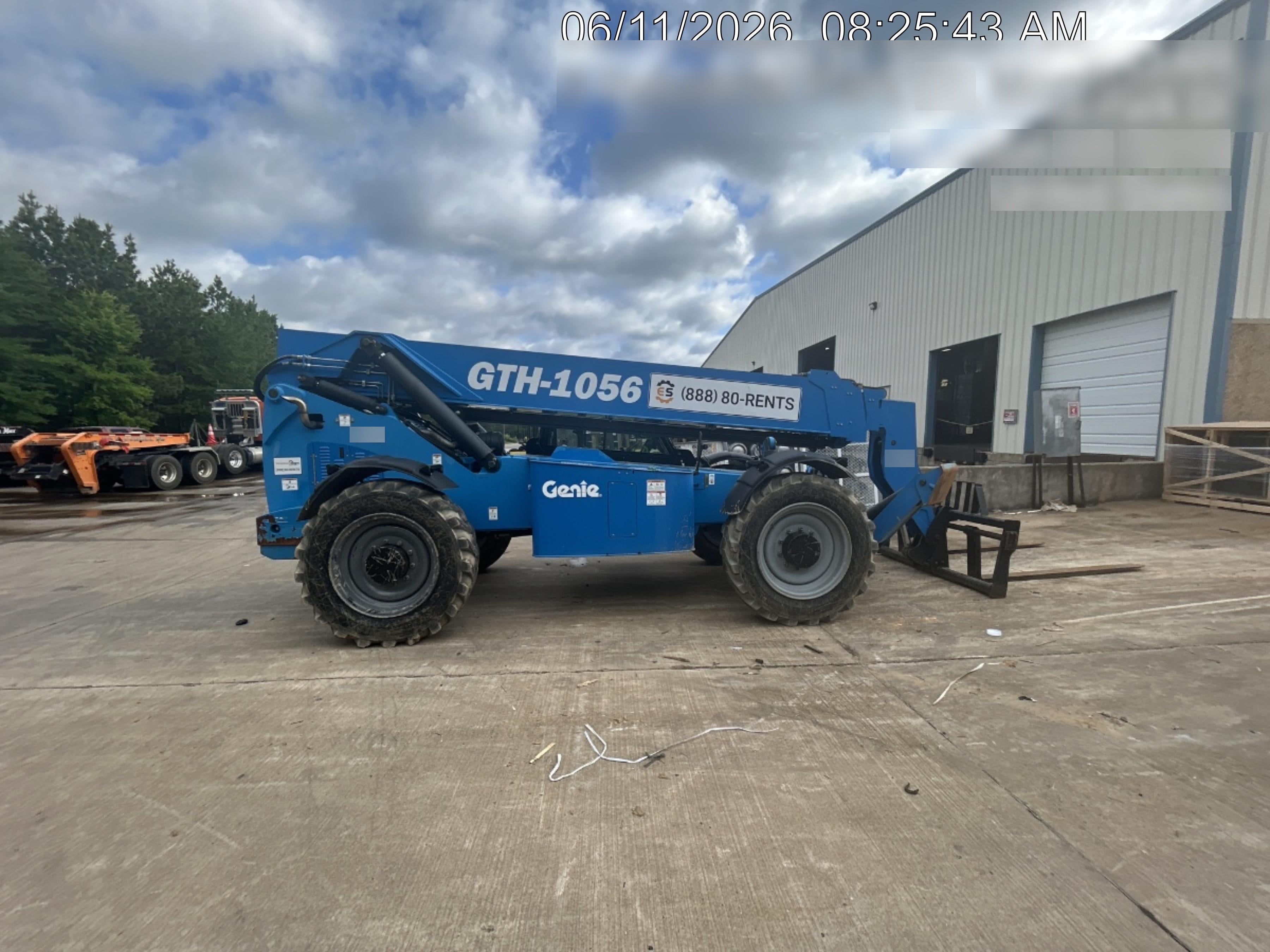 2019 Genie GTH-1056 Cab/Heat/AC, FF Tires, LED Work Lights, Beacon 60" QA Carriage, 60" Forks