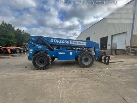 2019 Genie GTH-1056 Cab/Heat/AC, FF Tires, LED Work Lights, Beacon 60" QA Carriage, 60" Forks