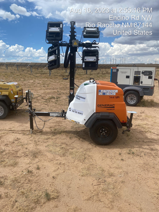 2023 Generac MLT2 Diesel, Flex Switch 120V Input, Powerzone Controller, (4) 320W LED Lights, 4kW Generator, 39.9 Gal Fuel Tank, 2" Ball, T3