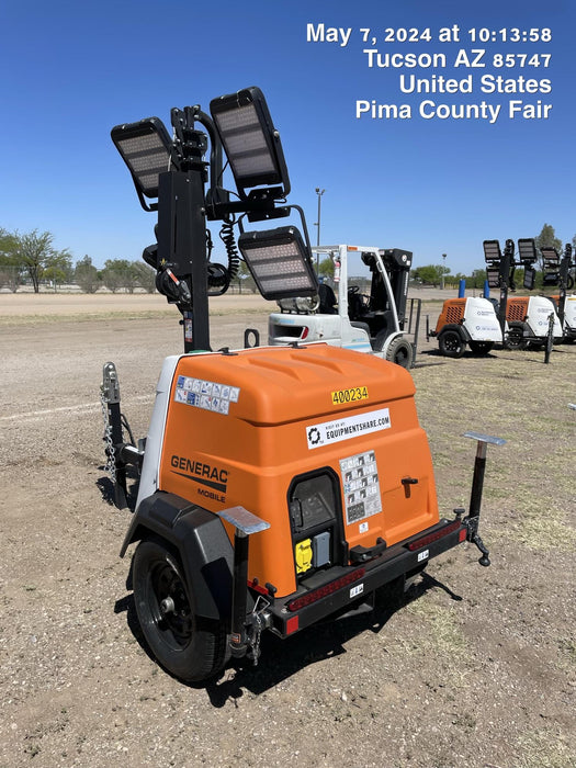 2024 Generac MLT2 Diesel, Flex Switch 120V Input, Powerzone Controller, 
(4) 320W LED Lights, 4kW Generator, 39.9 Gal Fuel Tank, 2" Ball, T3