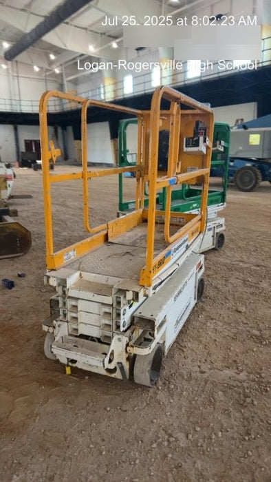 Custom Equipment HB-1430 <ul>
 <li>Hy-Brid Scissor Lift</li>
  <li>Platform capacity up to 670 lbs.</li>
  <li>Working height up to 20 ft</li>
  <li>Weighs under 1,700 lbs.</li>
  <li>Non-marking wheels </li>
</ul>