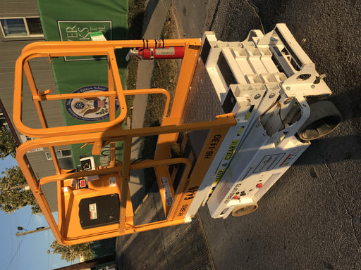 Custom Equipment HB-1430 Hy-Brid Scissor Lift
Platform capacity up to 670 lbs
Working height up to 20 ft
Weighs under 1,700 lbs
Non-marking wheels