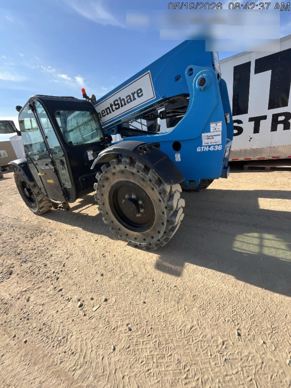 2020 Genie GTH-636 Cab/Heat/Air, Solid Tires, Work Lights, Beacon, Aux Hydraulics, Back up Alarm