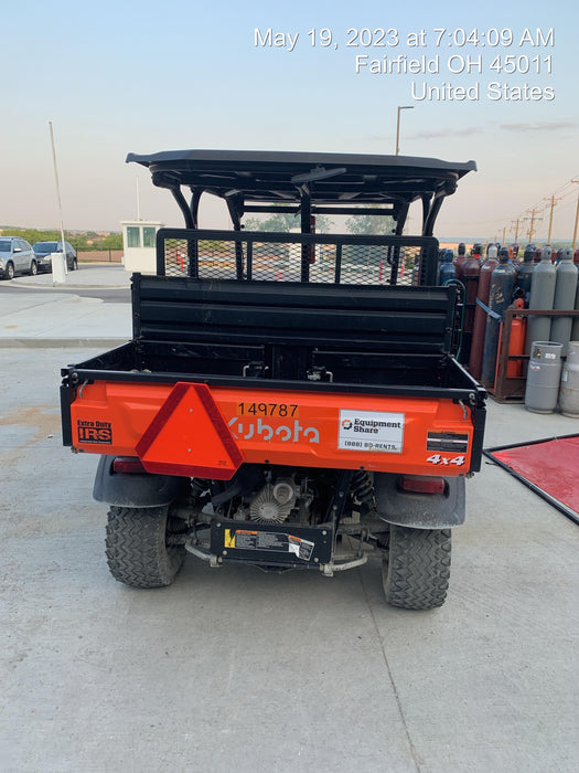 2022 Kubota RTV-X1140W-H Plastic Canopy, Windshield Acrylic Clear, LED Strobe Light, Wire Harness Kit, Back up Alarm