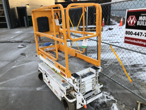 Custom Equipment HB-1430 Hy-Brid Scissor Lift
Platform capacity up to 670 lbs
Working height up to 20 ft
Weighs under 1,700 lbs
Non-marking wheels