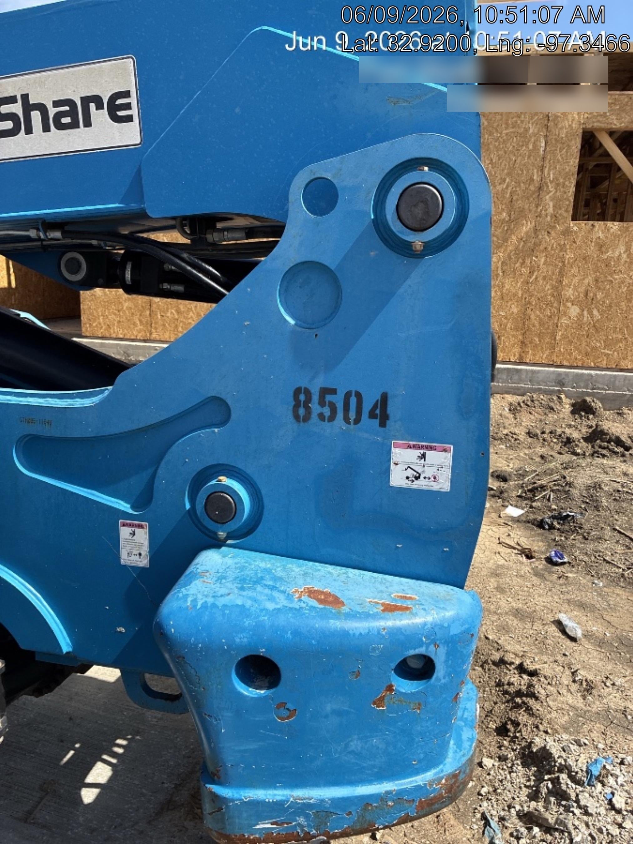 2018 Genie GTH-844 Genie GTH-844D w/Open ROPS, FF Tires, Work Light/Beacon, 60" Carriage and Forks