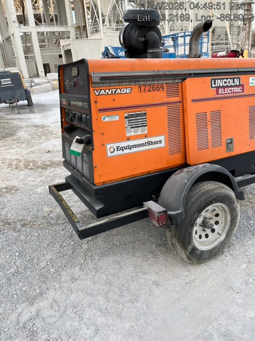 2021 Lincoln Electric Vantage 549X Ready Pak 3, ORANGE (includes trailer, cable rack, fender light kit)