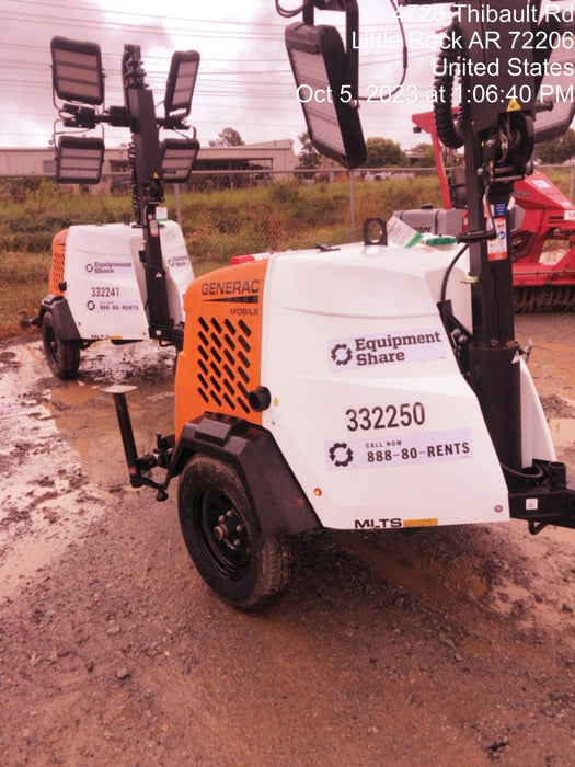 2023 Generac MLT2 Diesel, Flex Switch 120V Input, Powerzone Controller, (4) 320W LED Lights, 4kW Generator, 39.9 Gal Fuel Tank, 2" Ball, T3