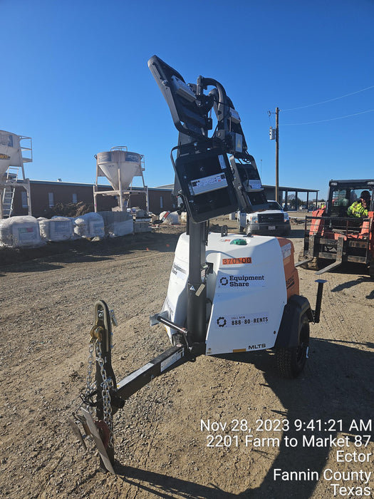 2023 Generac MLT2 Diesel, Flex Switch 120V Input, Powerzone Controller, 
(4) 320W LED Lights, 4kW Generator, 39.9 Gal Fuel Tank, 2" Ball, T3