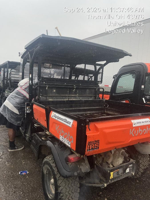2022 Kubota RTV-X1140W-H Plastic Canopy, Windshield Acrylic Clear, LED Strobe Light, Wire Harness Kit, Back up Alarm