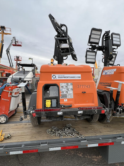 2023 Generac MLT2 Diesel, Flex Switch 120V Input, Powerzone Controller, 
(4) 320W LED Lights, 4kW Generator, 39.9 Gal Fuel Tank, 2" Ball, T3