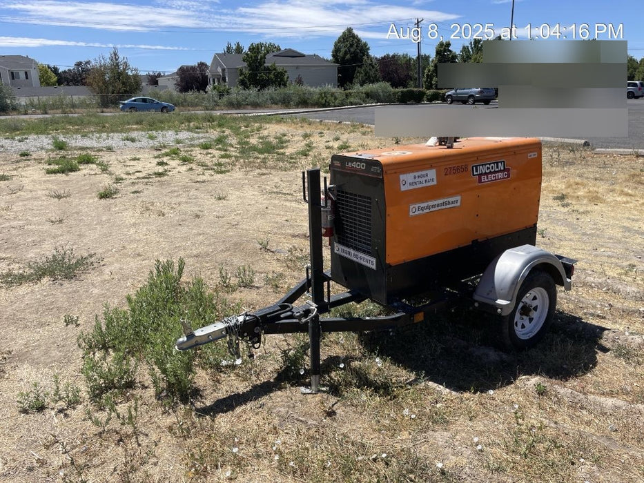 2022 Lincoln Electric LE400 Kubota V1505, Trlr, Cable Rack, Light Kit, ES Decals, T3