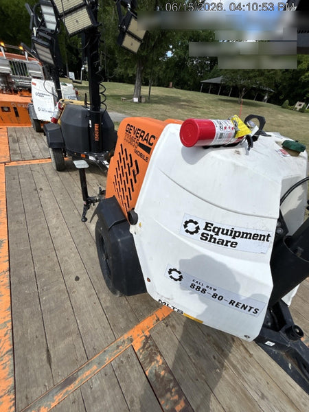 2023 Generac MLT2 Diesel, Flex Switch 120V Input, Powerzone Controller, (4) 320W LED Lights, 4kW Generator, 39.9 Gal Fuel Tank, 2" Ball, T3