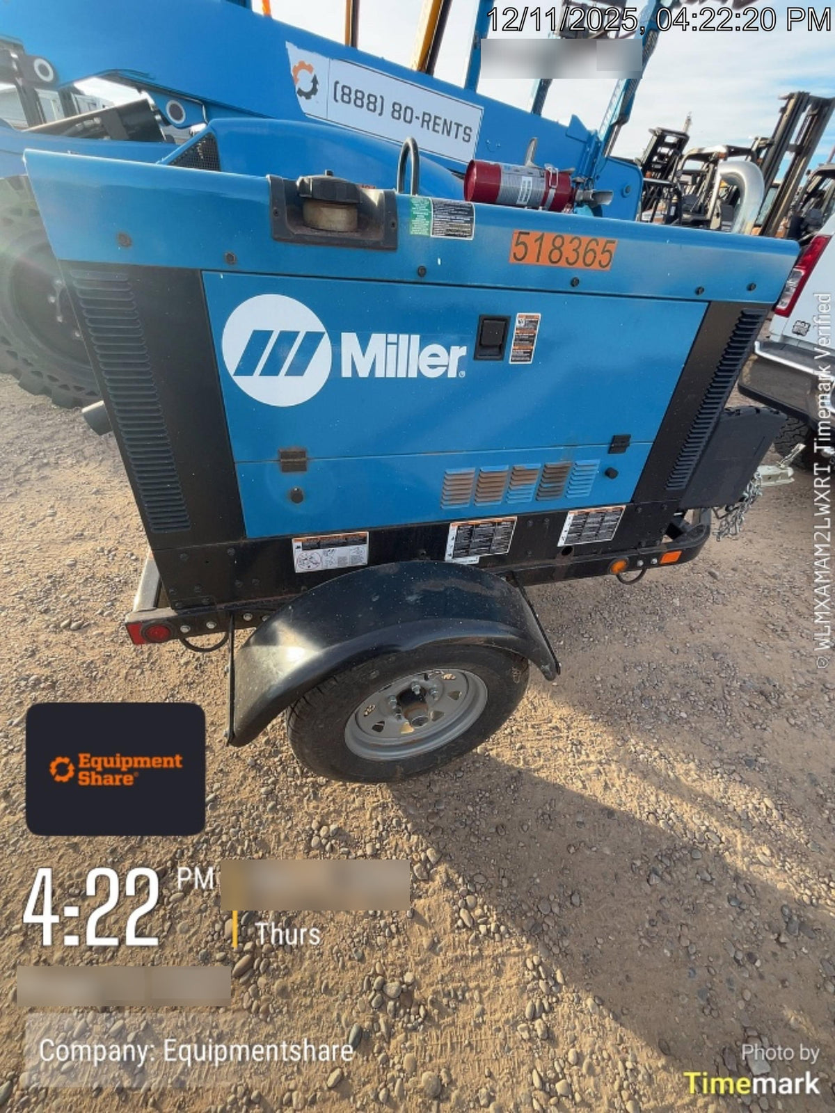 2025 MILLER ELECTRIC BIG BLUE 400