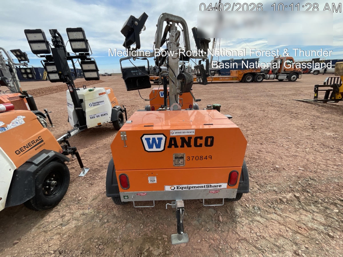 2023 Wanco WLTT-4MM4K Diesel, Deep Sea Controller, Shore Power Plug, Auto Start, (4) 350W LED Floodlights, 4kW Generator, 60 Gal Fuel Tank, 2" Ball, T3