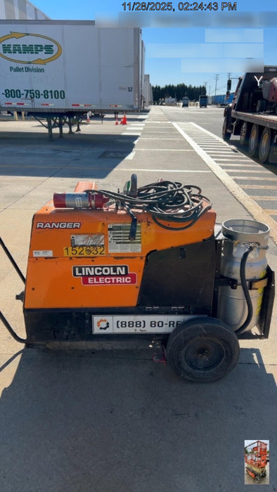 2021 Lincoln Electric Ranger 305 LPG LPG One-Pak (includes undercarriage, tank holder & tank strap) ORANGE