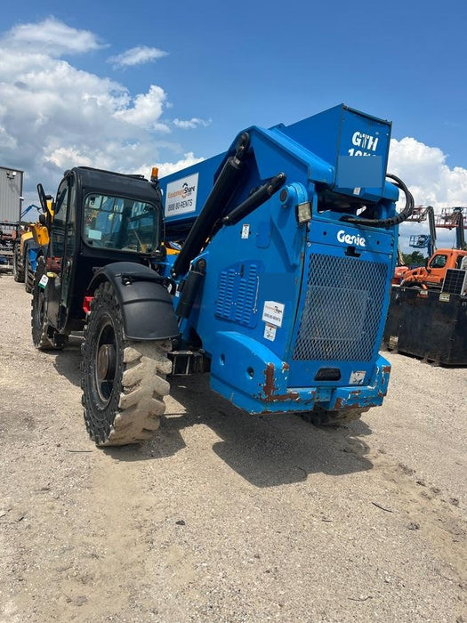 2019 Genie GTH-1056 Cab/Heat/AC, Solid RT Tires, LED Work Lights, Beacon 60" QA Carriage, 60" Forks