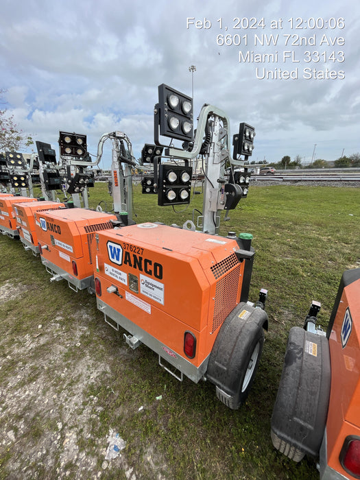 2023 Wanco WLTT-4MM4K Diesel, Deep Sea Controller, Shore Power Plug, Auto Start, (4) 350W LED Floodlights, 4kW Generator, 60 Gal Fuel Tank, 2" Ball, T3