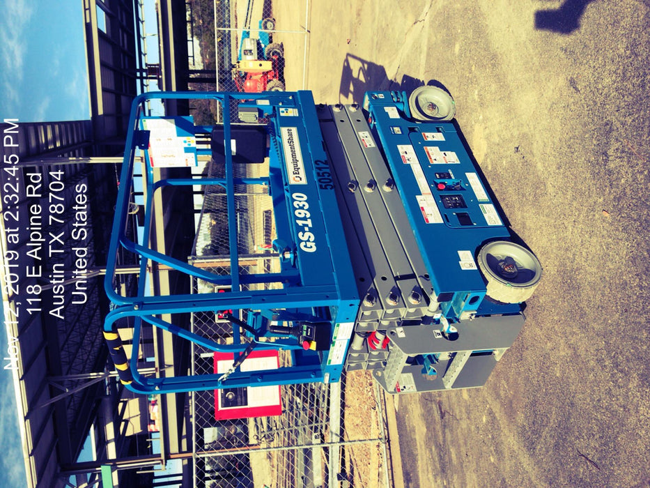 2019 Genie GS-1930 Fixed Rails with Chain Entry