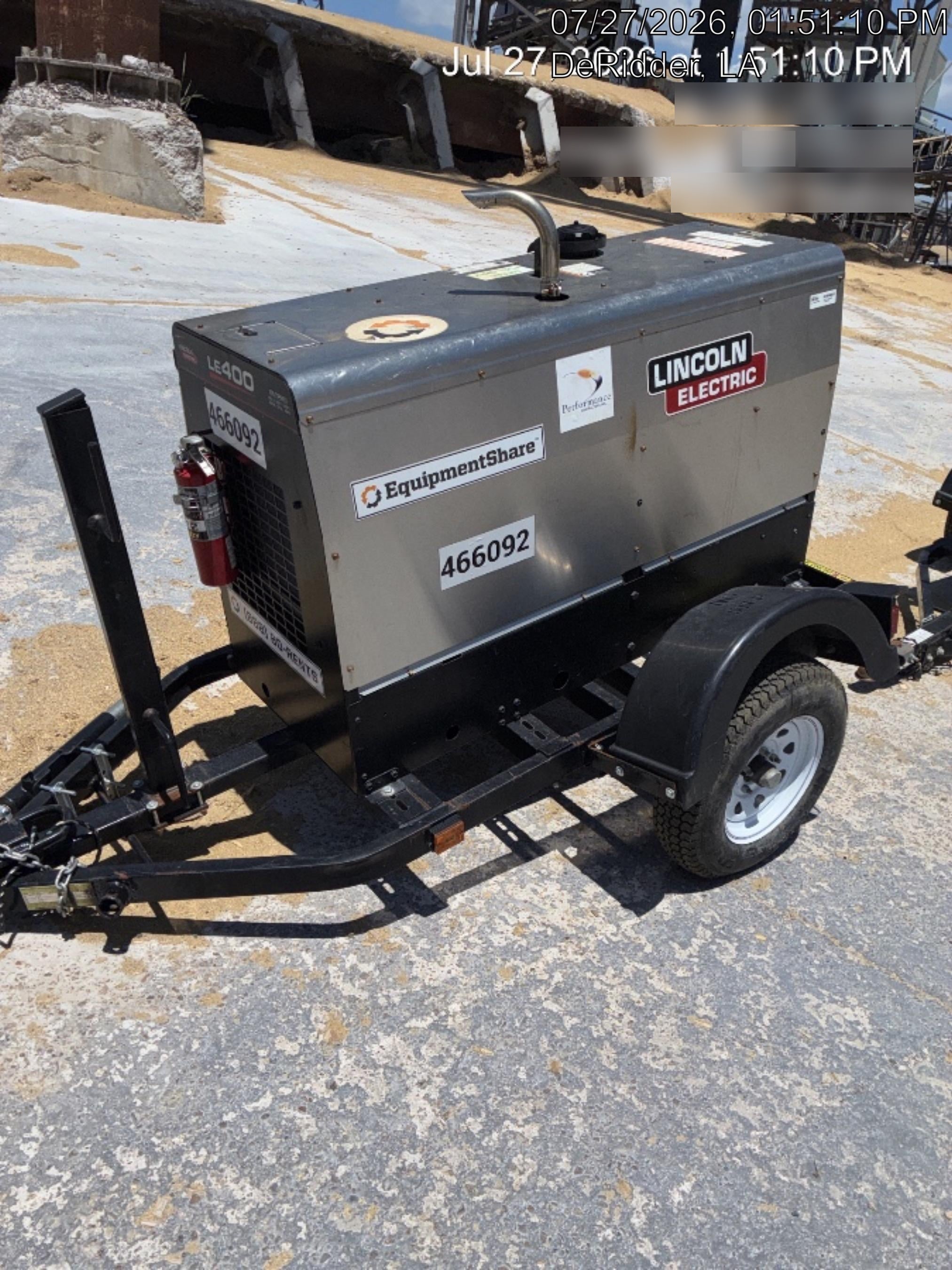 2024 Lincoln Electric LE400 Kubota V1505, Trlr, Cable Rack, Light Kit, ES Decals, T3