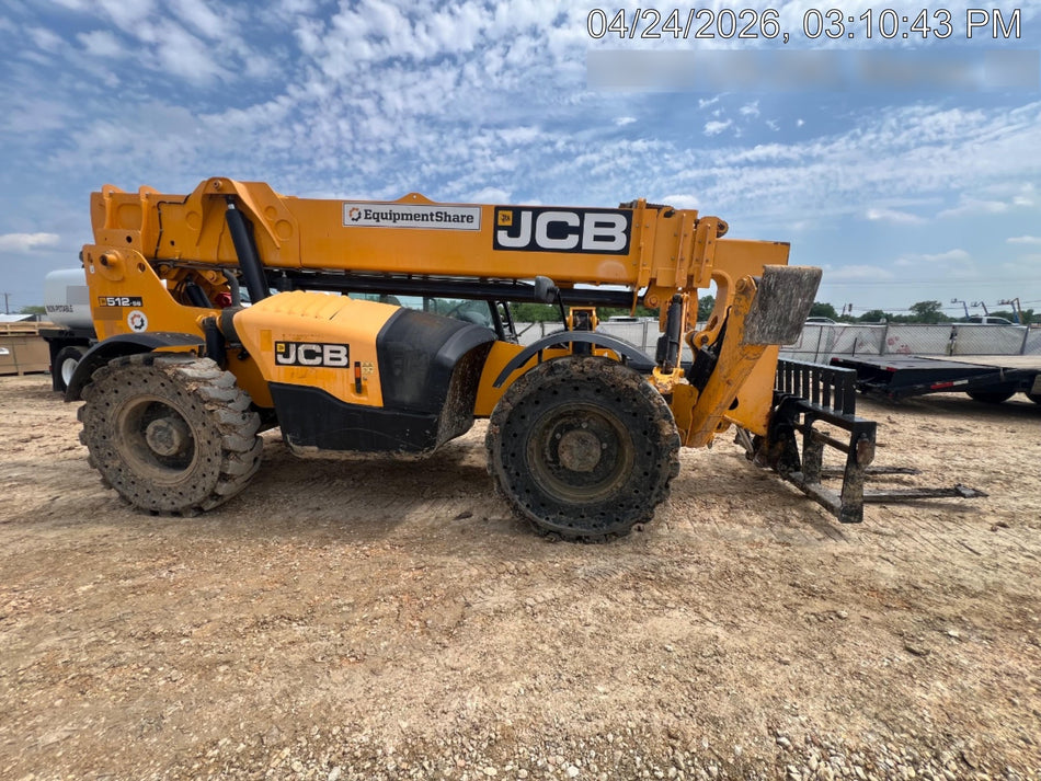 2020 JCB 512-56 Canopy, 74Hp, Solid Tires, Work Lights, Beacon, Aux Hydraulics, Back up Alarm, Lifting Eye, ES Decals