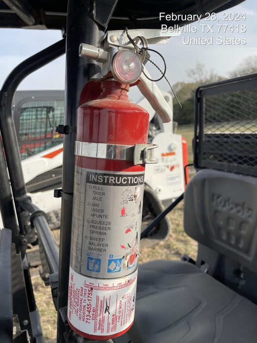2021 Kubota RTV-X1140W-H Plastic Canopy, Windshield Acrylic Clear, LED Strobe Light, Wire Harness Kit, Back up Alarm
