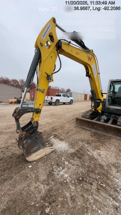 Wacker Neuson ET90 Cab, Long Dipperstick, Track, Bucket
