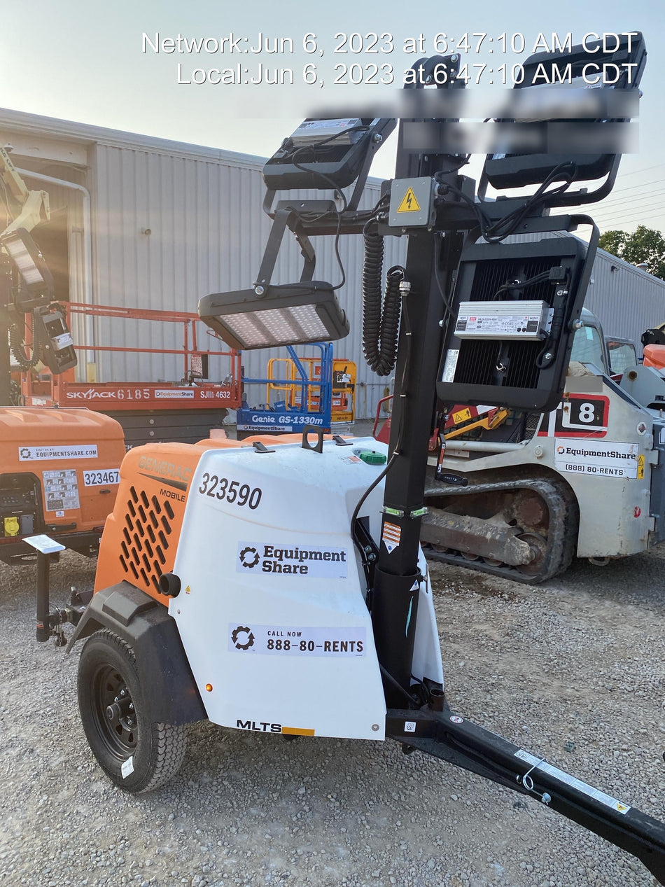 2023 Generac MLT2 Diesel, Flex Switch 120V Input, Powerzone Controller, (4) 320W LED Lights, 4kW Generator, 39.9 Gal Fuel Tank, 2" Ball, T3