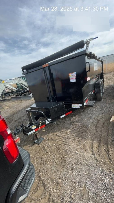 2024 TEXAS PRIDE TRAILERS 14'L x 7'W 5 Cu Yd Trunnion Hydraulic Dump
