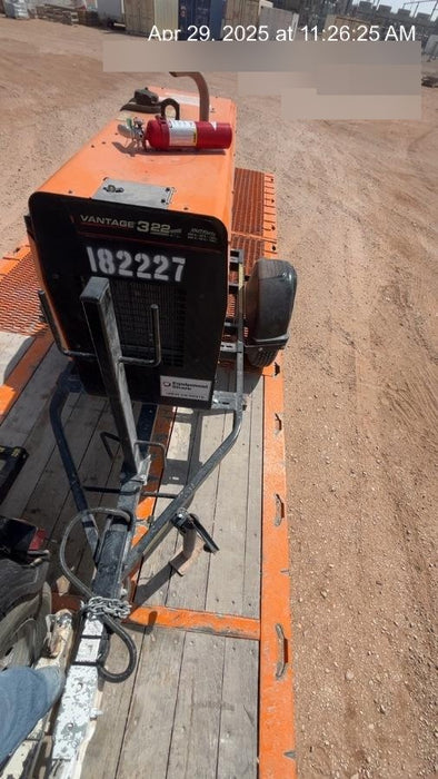 2021 Lincoln Electric Vantage 322 Vantage 322 Ready Pak 3 w/ Decals, ORANGE (includes trailer, cable rack, fender light kit) NO Telematics