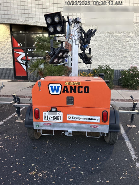 2024 Wanco WLTT-4MM4K Diesel, Deep Sea Controller, Shore Power Plug, Auto Start, (4) 350W LED Floodlights, 4kW Generator, 60 Gal Fuel Tank, 2" Ball, T3