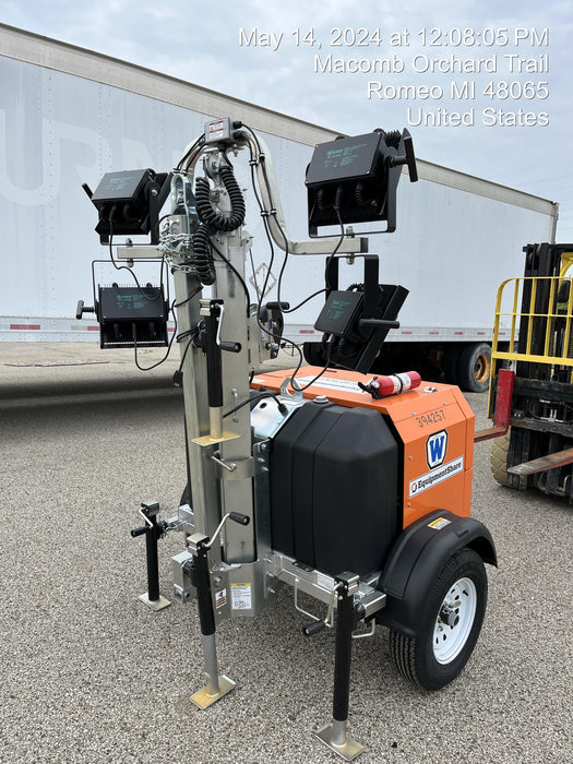 2024 Wanco WLTT-4MM4K Diesel, Deep Sea Controller, Shore Power Plug, Auto Start, (4) 350W LED Floodlights, 4kW Generator, 60 Gal Fuel Tank, 2" Ball, T3