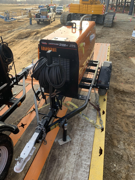 2021 Lincoln Electric Vantage 322 Vantage 322 Ready Pak 3 w/ Decals, ORANGE (includes trailer, cable rack, fender light kit) NO Telematics