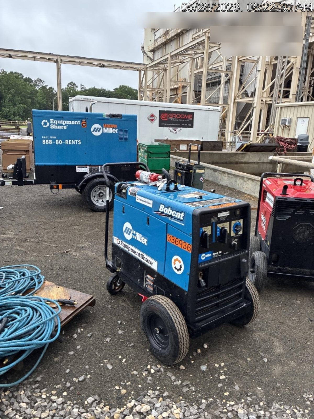 2023 Miller Electric BOBCAT 260 Kohler, GFCI, Remote Start/Stop, Running Gear