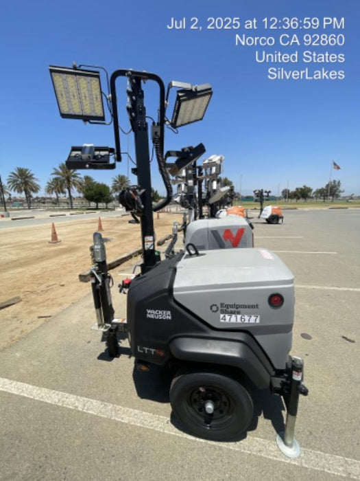 2024 Wacker Neuson LTT4 Diesel, Kohler KDW702, Deep Sea Controller, Auto Start, LED 320W, Bypass Outlet, T3