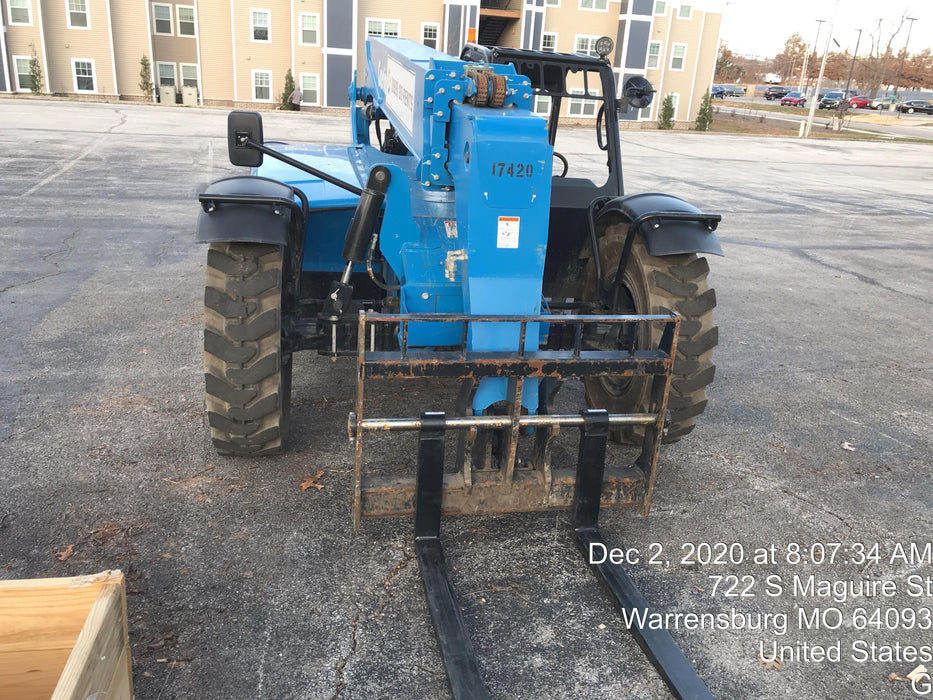 2018 Genie GTH-636 Genie GTH-636 w/Open ROPS, Solid Tires, beacon/work lights, 48" carriage/forks