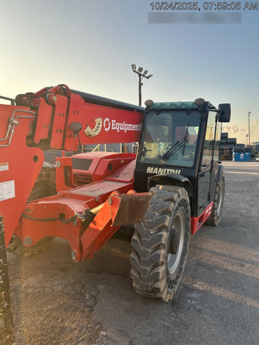 2020 Manitou MTA12055SER3 Cab/Heat/Air, Solid Tires, Amber Strobe, Lift Hook w/66" Carriage, 60" Forks