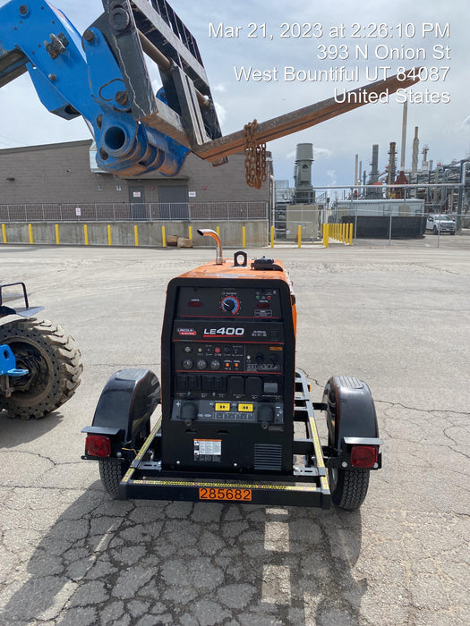 2022 Lincoln Electric LE400 Kubota V1505, Trlr, Cable Rack, Light Kit, ES Decals, T3