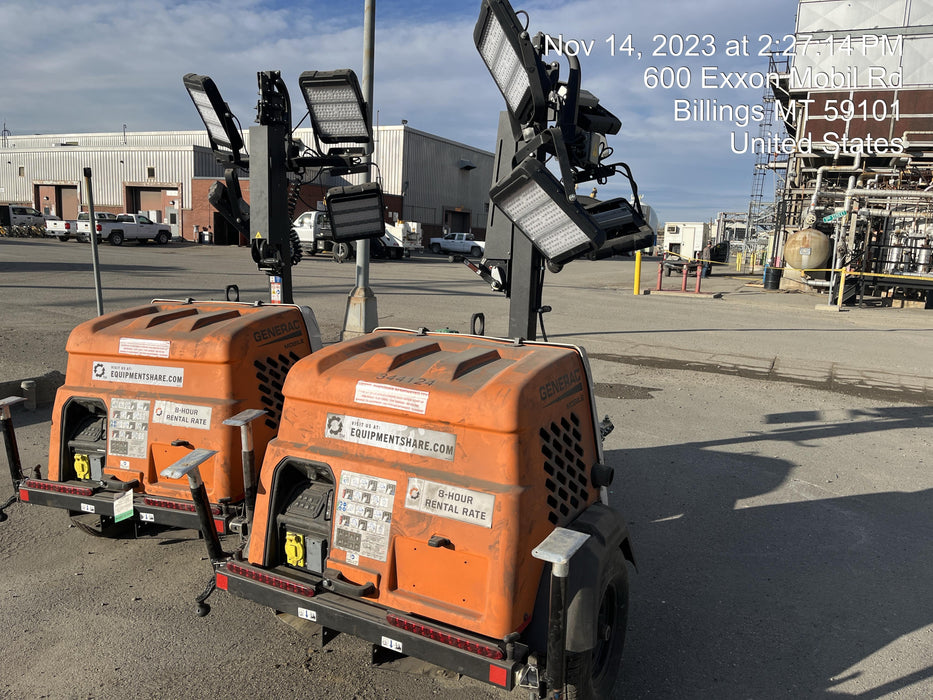 2023 Generac MLT2 Diesel, Flex Switch 120V Input, Powerzone Controller, (4) 320W LED Lights, 4kW Generator, 39.9 Gal Fuel Tank, 2" Ball, T3