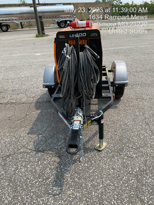 2022 Lincoln Electric LE400 Kubota V1505, Trlr, Cable Rack, Light Kit, ES Decals, T3