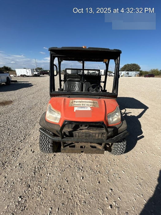 2019 Kubota RTV-X1140W-H 4wd Utility Cart, LED Strobe, Windshield Tempered Glass, Plastic Canopy, Wire Harness Kit, Backup Alarm