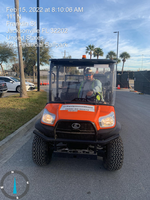 2022 Kubota RTV-X1140W-H Plastic Canopy, Windshield Acrylic Clear, LED Strobe Light, Wire Harness Kit, Back up Alarm